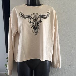 Miss Me Cream Long Sleeve Top